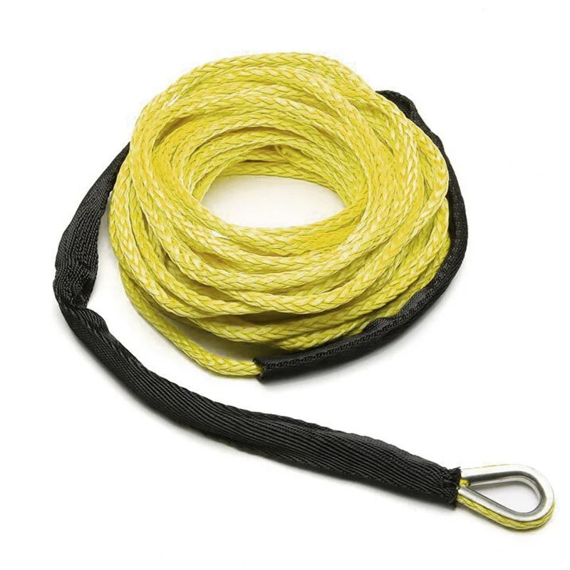 15M 7500LBS Synthetic Winch Rope Line Recovery Cable For Jeep Off Road 4WD ATV UTV Truck Boat SUV Synthetic Winch Towing Rope