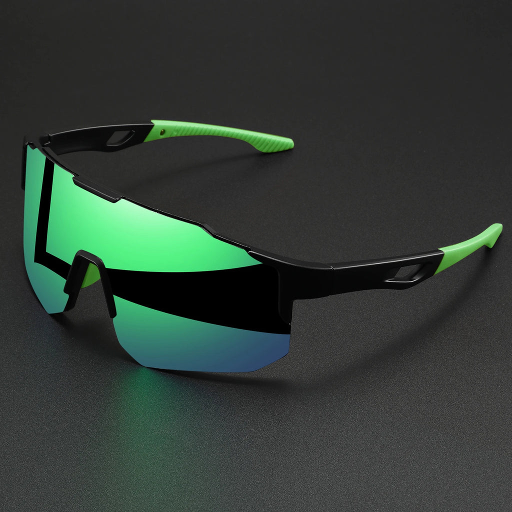 Oversized Sports Sunglasses - Wraparound Design, UV400 Unisex Comfort Fit for living the Outdoor lifestyle!